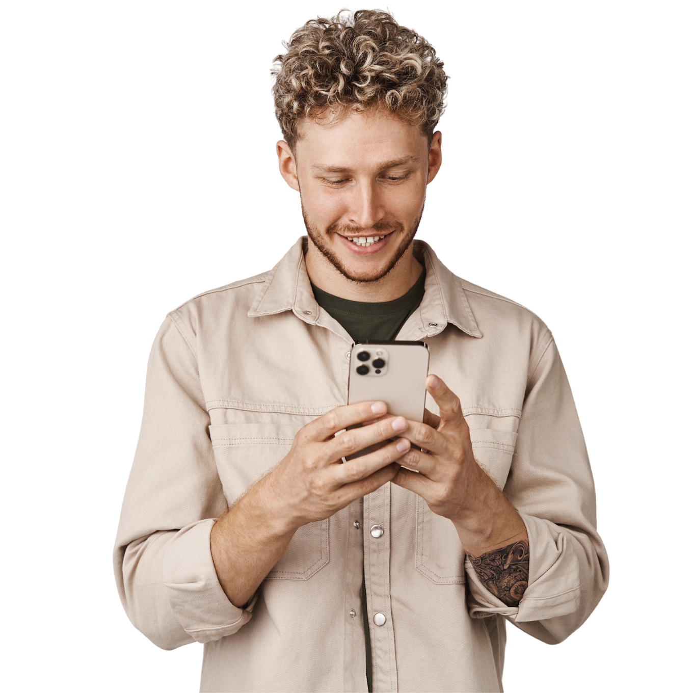 Rapaz com celular - Alemanha Motors